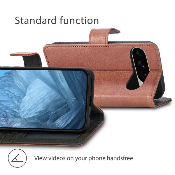 imoshion Étui de télephone portefeuille de luxe Google Pixel 10 / 10 Pro - Marron
