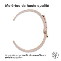 imoshion Bracelet en cuir magnétique Samsung Galaxy Watch 7 40/44 mm - Beige