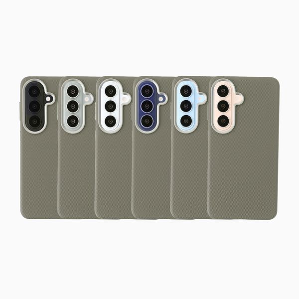 Accezz Coque arrière Mesh avec MagSafe Samsung Galaxy S26 - Gris foncé