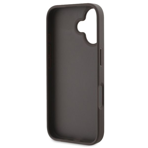 Guess Coque arrière Bottom Stripe 4G Apple iPhone 16 - Marron