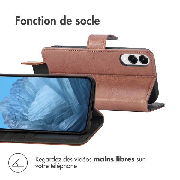 imoshion Étui de télephone portefeuille de luxe Samsung Galaxy S25 Edge - Marron