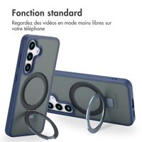 Accezz Coque Ring Stand avec MagSafe Samsung Galaxy S25 - Bleu