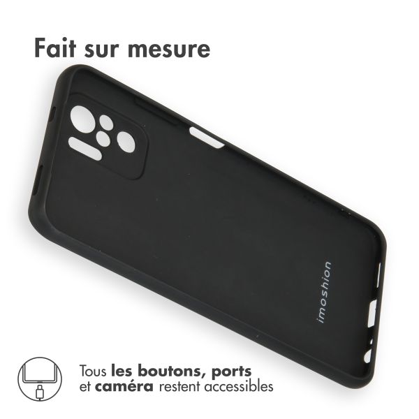 imoshion Coque Couleur Xiaomi Redmi Note 10 (4G) / Note 10S - Noir