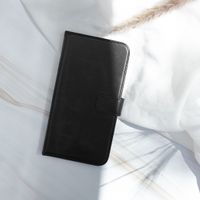 Selencia Étui portefeuille en cuir véritable Samsung Galaxy S21 Plus - Noir