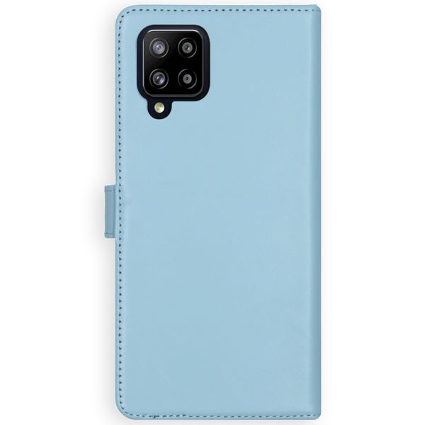 Selencia Étui portefeuille en cuir véritable Samsung Galaxy A42 - Air Blue