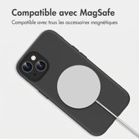 imoshion Coque arrière Color avec Thin MagSafe Ring Apple iPhone 15 - Noir