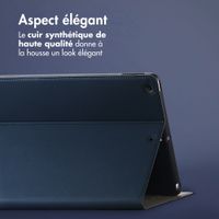 Accezz Coque tablette Classic Apple iPad 9 (2021) 10.2 pouces / iPad 8 (2020) 10.2 pouces / iPad 7 (2019) 10.2 pouces - Bleu foncé