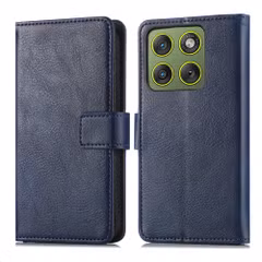 imoshion Étui de télephone portefeuille de luxe Motorola Edge 70 - Bleu foncé
