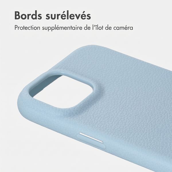 imoshion Coque arrière Texture Apple iPhone 15 - Bleu clair