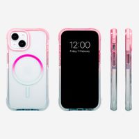 Selencia Coque arrière MagSafe Gradient Apple iPhone 15 - Rose / Bleu