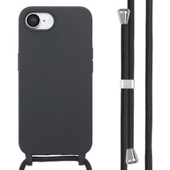 imoshion Coque en silicone avec cordon Apple iPhone 17e / 16e - Noir