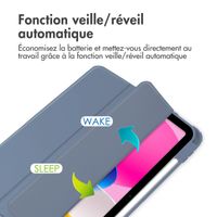 imoshion Coque tablette rigide Trifold Apple iPad 11 (2025) 11 pouces A16 / iPad 10 (2022) 10.9 pouces - Violet