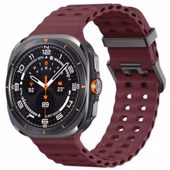 imoshion Bracelet Ocean en silicone Samsung Galaxy Watch Ultra (2024/2025) - Wine Red