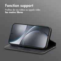 imoshion Étui de téléphone portefeuille Slim Oppo Find X9 Pro - Noir