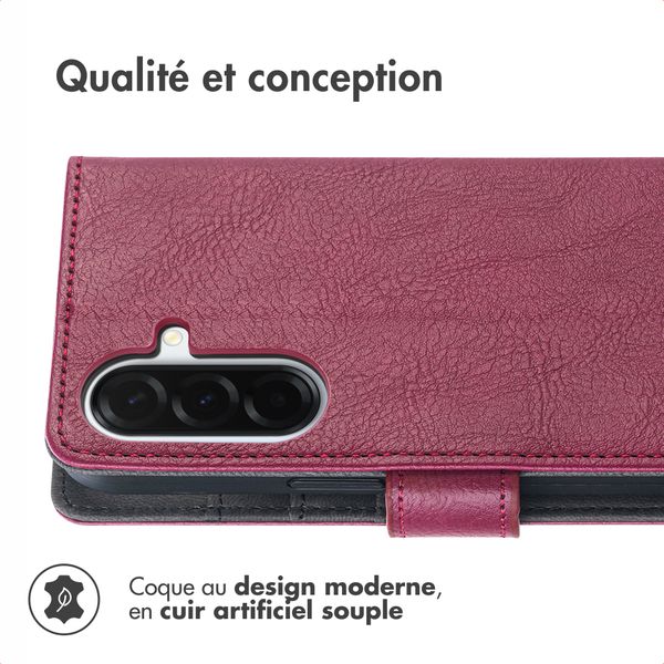 imoshion Étui de télephone portefeuille de luxe Samsung Galaxy A57 (5G) - Bordeaux