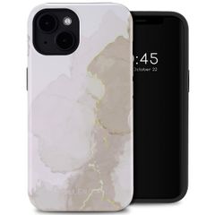 Selencia Coque arrière Vivid avec MagSafe Apple iPhone 14 - Marble Light Brown
