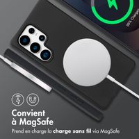 imoshion Coque arrière Color avec cordon amovible et MagSafe Samsung Galaxy S25 Ultra - Noir