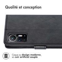 imoshion Étui de télephone portefeuille de luxe Xiaomi 12 / 12X - Noir