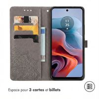 imoshion Etui de télephone Mandala Motorola Moto G34 - Gris