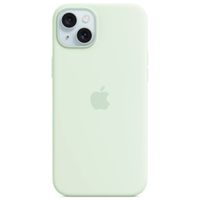 Apple Coque en silicone MagSafe Apple iPhone 15 Plus - Soft Mint