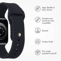 imoshion Bracelet tressé en silicone Apple Watch | 38/40/41/42 mm - Noir