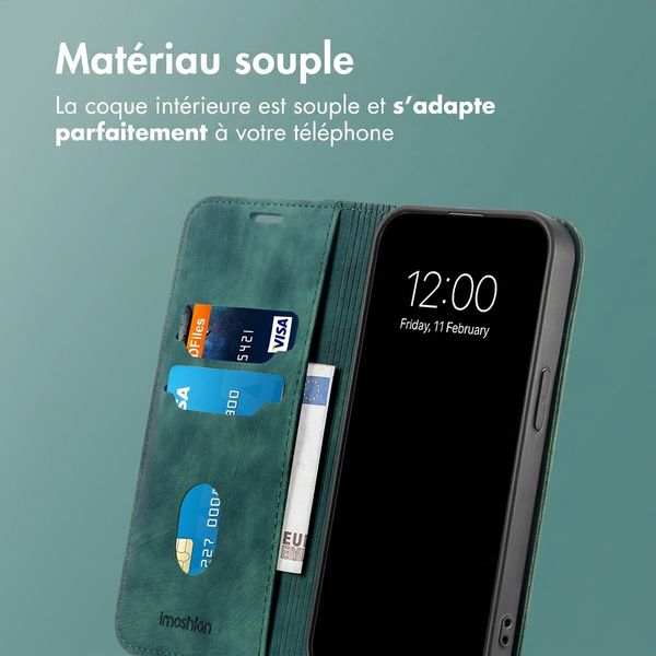 imoshion Étui de téléphone portefeuille Slim Honor 600 Lite - Vert