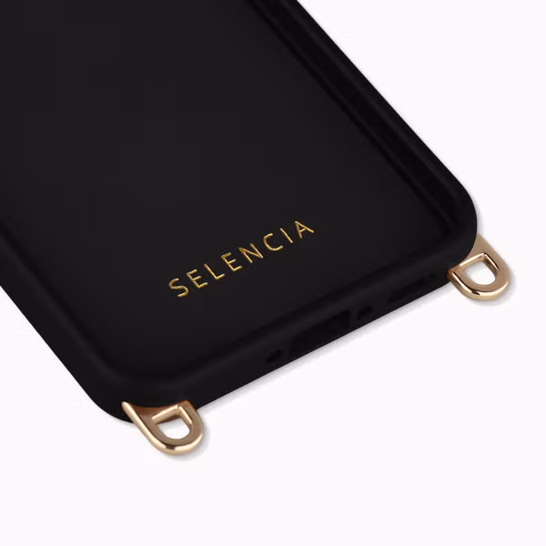 Selencia Coque arrière Rivièra avec MagSafe avec crochets amovibles Samsung Galaxy A17 (5G) / (4G) - Velvet Black