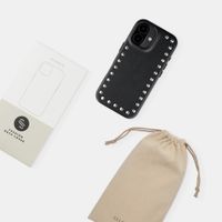 Selencia Coque arrière Studs avec MagSafe Apple iPhone 16 Pro - Velvet Black
