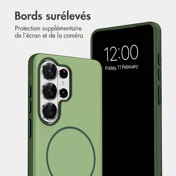 imoshion Coque arrière Color avec Thin MagSafe Ring Samsung Galaxy S26 Ultra - Vert foncé