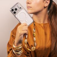Selencia Coque arrière Rivièra MagSafe avec crochets amovibles Apple iPhone 16 Pro - Transparent