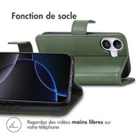 imoshion Étui de télephone portefeuille de luxe Apple iPhone 17 - Vert
