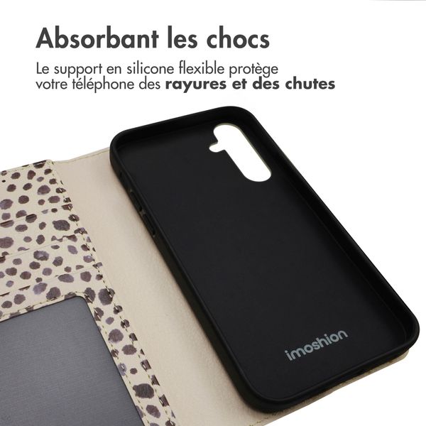 imoshion Étui de télephone portefeuille Design Samsung Galaxy A25 (5G) - Black And White Dots