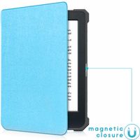 imoshion Étui de liseuse portefeuille Slim Soft Kobo Nia - Bleu clair