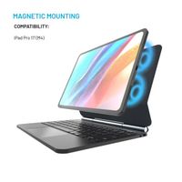 Fixed Étui clavier Typee Apple iPad Pro 11 (2025) M5 / (2024) M4 - QWERTY / NL - Noir