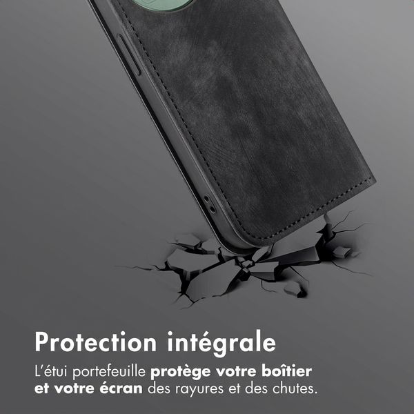 imoshion Étui de téléphone portefeuille Slim Realme GT 8 Pro - Noir
