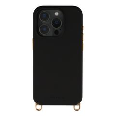 Selencia Coque arrière Rivièra avec MagSafe avec crochets amovibles Apple iPhone 15 Pro - Velvet Black