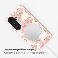 Selencia Coque arrière Vivid avec MagSafe Samsung Galaxy S26 - Paisley Blush