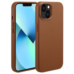 Accezz Coque arrière en cuir avec MagSafe Apple iPhone 13 - Sienna Brown