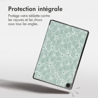 imoshion Coque tablette Design Trifold Samsung Galaxy Tab A11 Plus / A9 Plus - Botanica
