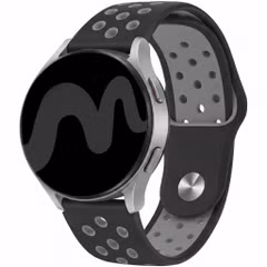 imoshion Bracelet sport en silicone  - Connexion universelle 22 mm - Black / Grey