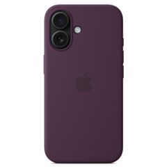 Apple Coque en silicone MagSafe Apple iPhone 16 - Plum
