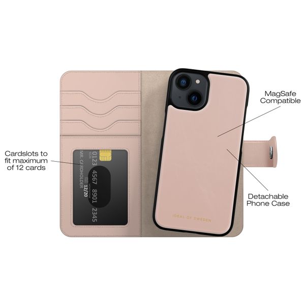 iDeal of Sweden Magnet Wallet+ Étui portefeuille Apple iPhone 17e / 16e / 15 / 14 / 13 - Pink