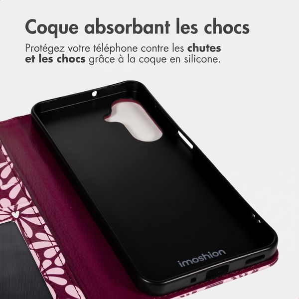 imoshion Étui de télephone portefeuille Design Samsung Galaxy A17 (5G) / (4G) - Bloom Love Blush