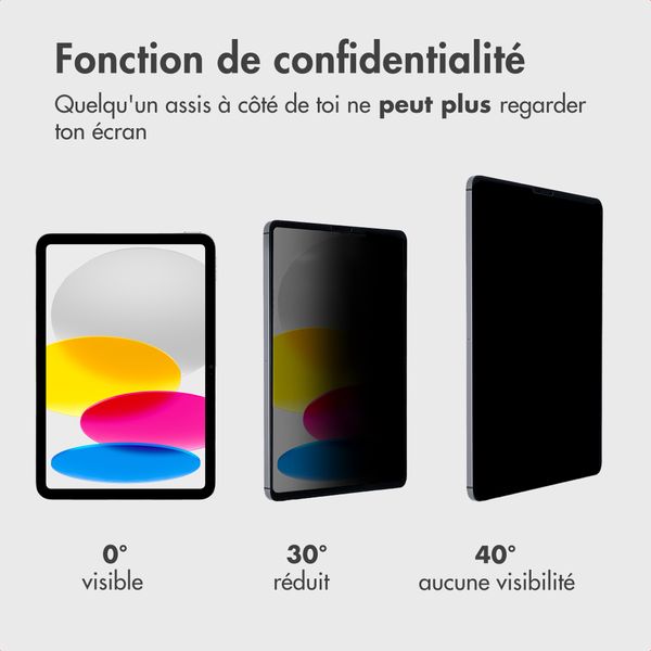 Accezz Protecteur d'écran de confidentialité magnétique Apple iPad Pro 13 (2025) M5 / (2024) M4