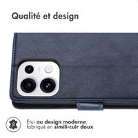 imoshion Étui de télephone portefeuille de luxe Oppo Reno 16 F - Bleu foncé