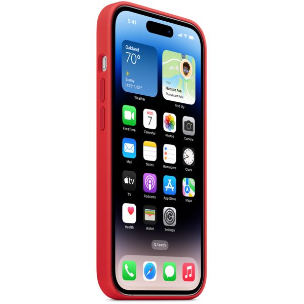 Apple Coque en silicone MagSafe Apple iPhone 14 Pro - Rouge