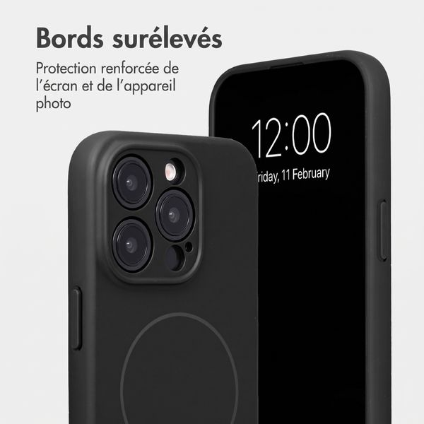 Accezz Coque Grip avec MagSafe Apple iPhone 15 Pro - Noir