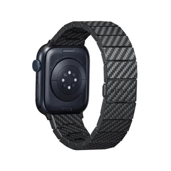 Pitaka Bracelet en fibre de carbone Apple Watch | 44/45/46/49 mm - Modern Carbon Black