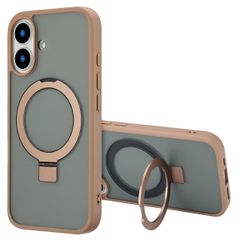 Accezz Coque Ring Stand avec MagSafe Apple iPhone 16 - Marron