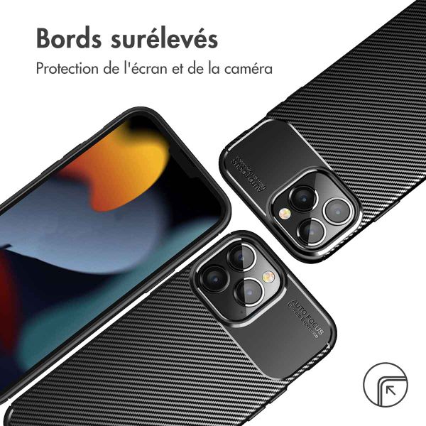 imoshion Coque silicone Carbon Apple iPhone 14 Pro - Noir